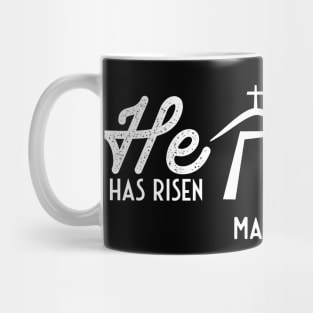 He is Risen He is Not Here Easter Resurrection Mark 16:6 Mug